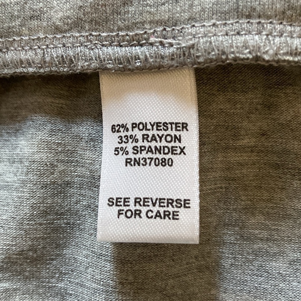 Cato Long Soft Gray Jersey Skirt Maxi Plus Size Stretch Elastic Waistband Cozy - Picture 4 of 4